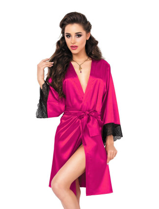 DKaren Housecoat Nikola Dark Pink