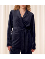 Dámský župan Sensual Velour Robe Top - BLUE - modrý 7064 - TRIUMPH