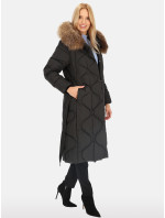 PERSO Coat BLH241012FXR Černá barva