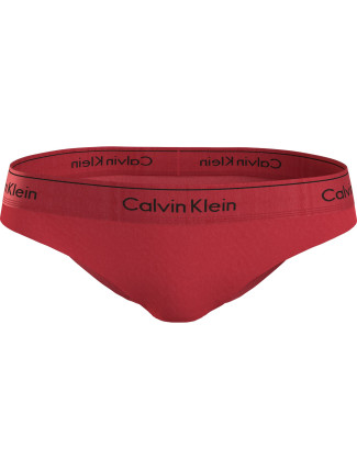 Dámské kalhotky BIKINI 000QF7451E XAT červené - Calvin Klein