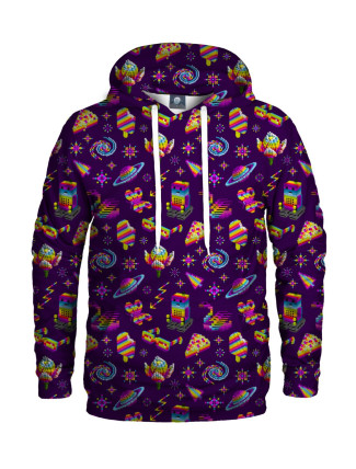 Aloha From Deer Pixel Perfect Hoodie H-K AFD345 Purple