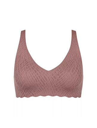 Dámská podprsenka ZERO Feel Bliss Soft bra - BROWN - hnědá 1141 - SLOGGI