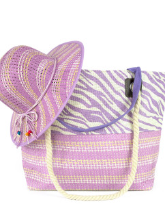 Art Of Polo Bag&Hat Tr22102-2 White/Lavender