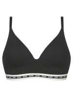 Dámská vyztužená podprsenka bez kostic DIM ICONS PADDED TRIANGLE BRA - DIM - černá