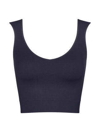 Dámské tílko EVER Infused Aloe Crop Top - BLACK -černé 0004 - SLOGGI