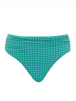 Swimwear Gingham Gather Brief green gingham SW1729