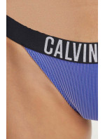 Dámské plavkové kalhotky KW0KW02611 C86 modré - Calvin Klein