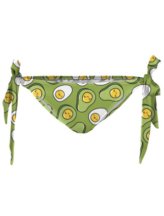 Aloha From Deer Eggcado Bikiny s mašlí Spodní díl WBBB AFD357 Green