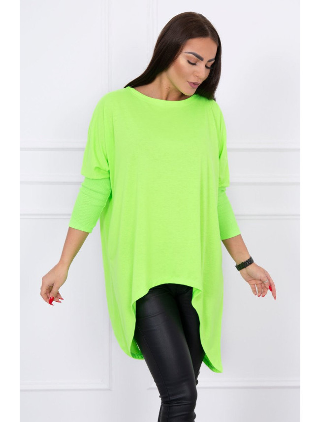 Halenka oversize zelené neonové barvy