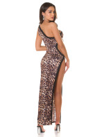 tak sexy! Koucla One-Shoulder Maxikleid mit cut out