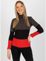 Dámská halenka RV BZ 8465 1.44P tmavá khaki - FPrice