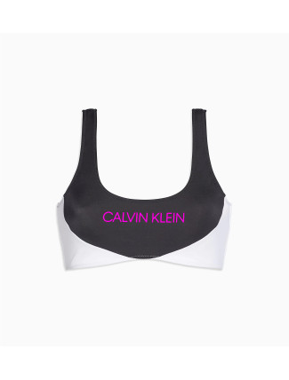 Vrchní díl plavek KW0KW00898-BEH černobílá - Calvin Klein