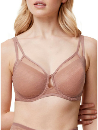 Dámská podprsenka Triumph Signature Sheer W01 EX - TOASTED ALMOND - mandlová 6901 - TRIUMPH