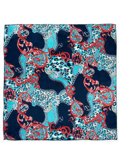 Šála Art Of Polo Sz20958-1 Navy Blue/Turquoise/Red