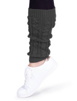 Yoclub Leg Warmers Gray Braid SOC-0003U-3000 Graphite