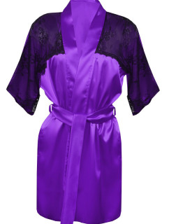 DKaren Housecoat Barbara Violet