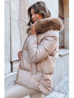 Dámská prošívaná zimní bunda SPARKLE camel Dstreet TY3948