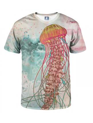 Aloha From Deer Jellyfish T-Shirt TSH AFD443 Červená barva