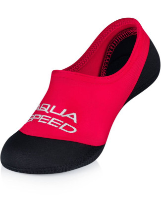 AQUA SPEED Ponožky na plavání Neo Red/Black Pattern 31