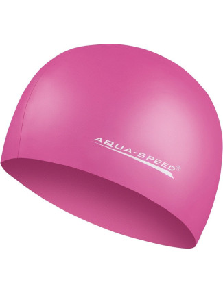 AQUA SPEED Plavecká čepice Mega Pink Dark Pattern 27