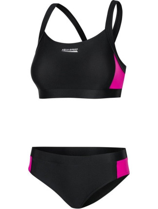 AQUA SPEED Plavky Naomi Black/Pink Pattern 19