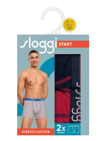 Pánské boxerky men Start Short C2P box - BLUE - modročervené M008 - SLOGGI