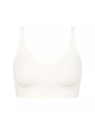 Dámská podprsenka ZERO Feel Bliss Bralette - WHITE - bílá 00GZ - SLOGGI