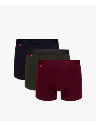 Pánské boxerky ATLANTIC 3Pack - vícebarevné