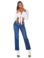 Sexy použitý vzhled Highwaist Jeans