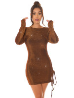 Sexy Koucla Glitter Party Minidress se šněrováním