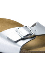 Dámské žabky Birkenstock Madrid Birko-Flor Silver regular wide (0040411) dámské