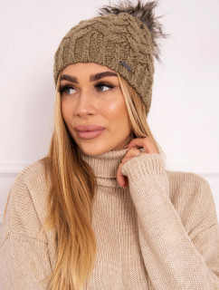 Fleecová čepice Daria K217 light khaki