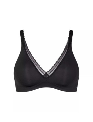 Vyztužená podprsenka BODY ADAPT Twist T-shirt bra - BLACK - černá 0004 - SLOGGI