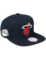 Mitchell & Ness NBA Miami Heat Top Spot Snapback Hwc Heat Cap HHSS2976-MHEYYPPPBLCK