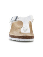 Dámské nazouváky / žabky Gizeh BS Jr 1027260 Bílá s hnědou - Birkenstock