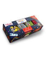 Dárková krabička zábavných crazy ponožek 4 páry CRAZY SOCKS BOX - BELLINDA - černá