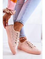 Openwork Sneakers BIG STAR JJ274059 Light pink