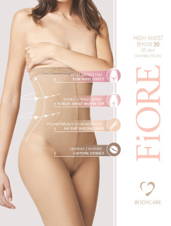 Fiore High Waist Bikini 20 den M5218 kolor:light natural