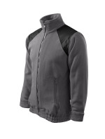 Jacket Hi-Q fleece unisex ocelově šedá 36 (brand label)