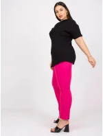 Černá pruhovaná halenka plus size velikosti