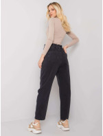 Černé mom jeans Alvana RUE PARIS