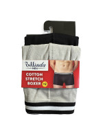 Dvojbalení bavlněných boxerek COTTON STRETCH BOXER 2x - BELLINDA - černá