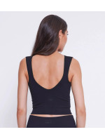 Dámské tílko EVER Infused Aloe Crop Top - BLACK -černé 0004 - SLOGGI