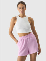 Dámský crop top slim 4F - krémový