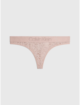 Dámská tanga 000QF7287E 7NS béžové - Calvin Klein