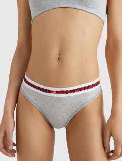 Dámské kalhotky LOGO TAPE WAISTBAND BRIEFS UW0UW02455PG5 šedá - Tommy Hilfiger