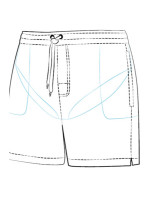 Pánské plavky Travel Shorts SM27N-6 Červená - Self