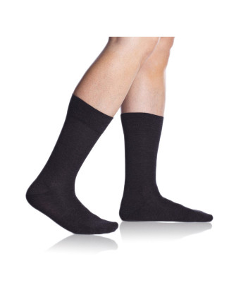 Bambusové klasické pánské ponožky BAMBUS COMFORT SOCKS - BELLINDA - šedá