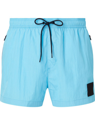 Pánské plavky Short Drawstring Swim Shorts CK Nylon KM0KM00868CU8 modrá - Calvin Klein