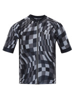 Pánský cyklistický dres ALPINE PRO SAGEN dk. true gray varianta pb